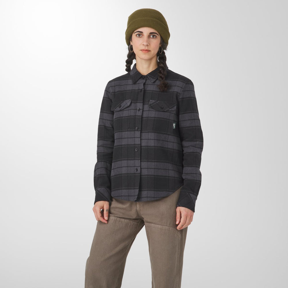 Sauvie Cotton Flannel Shirt Black Plaid / Danner
