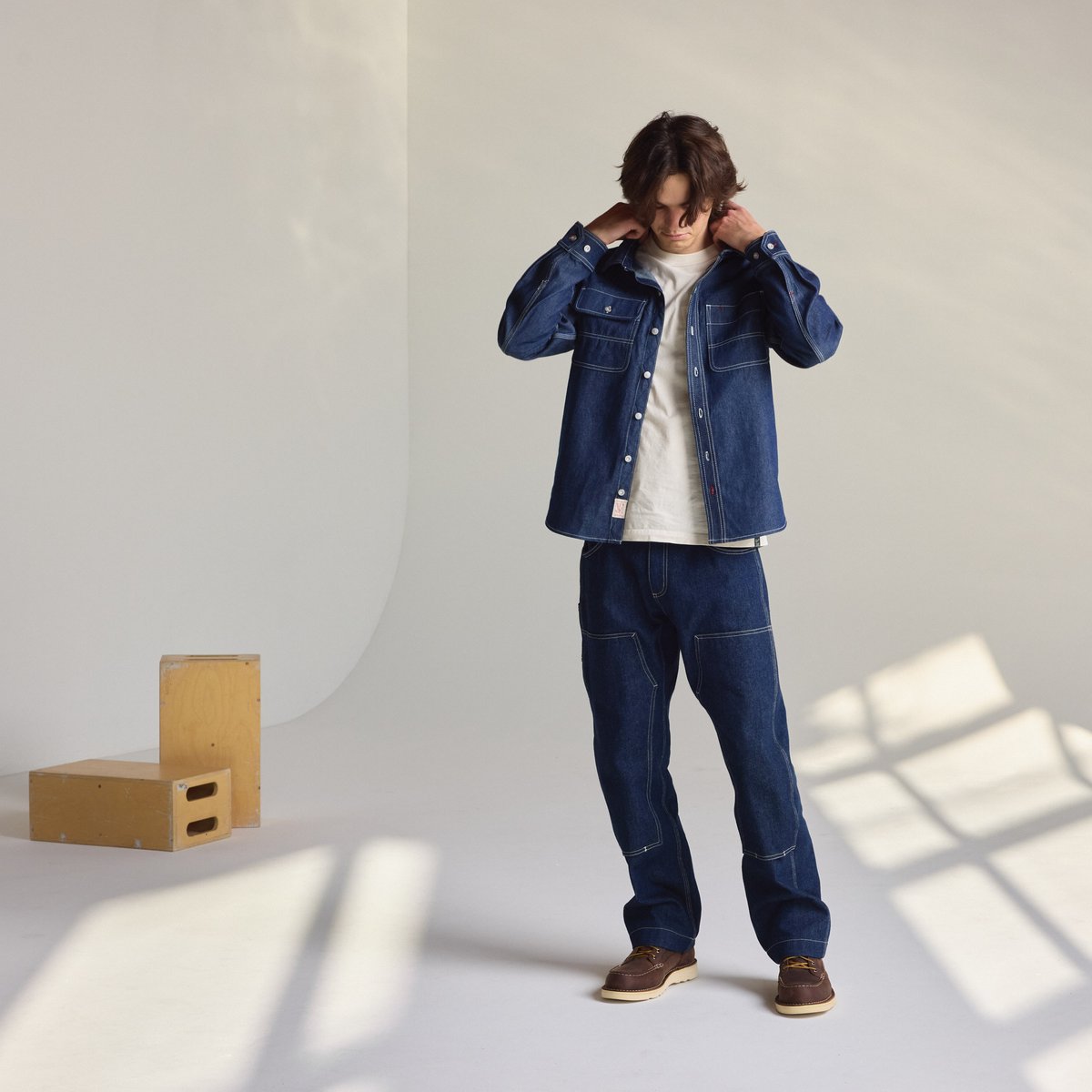 Larch Mt Denim Shirt Dark Wash Indigo / Danner