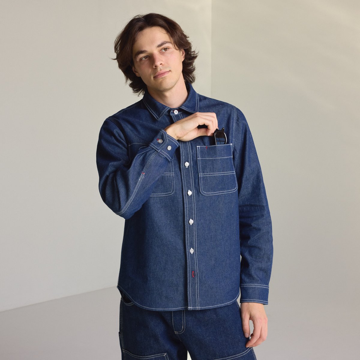 Larch Mt Denim Shirt Dark Wash Indigo / Danner