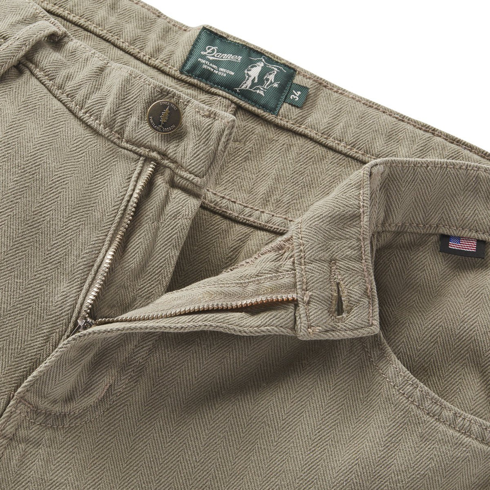 Kenton Double Knee Pants  Herringbone Dusty Olive / Danner