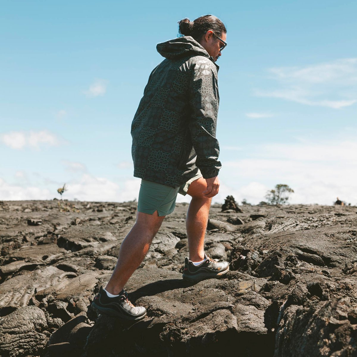 Sig Zane X Danner ʻŌnini Windbreaker Black/Green / Danner