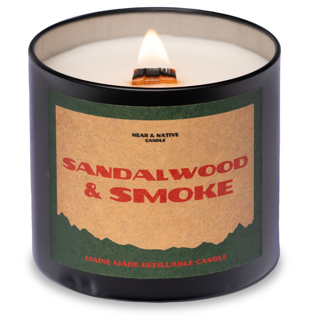 Near & Native Candle 10oz Sandlewood & Smoke / Danner
