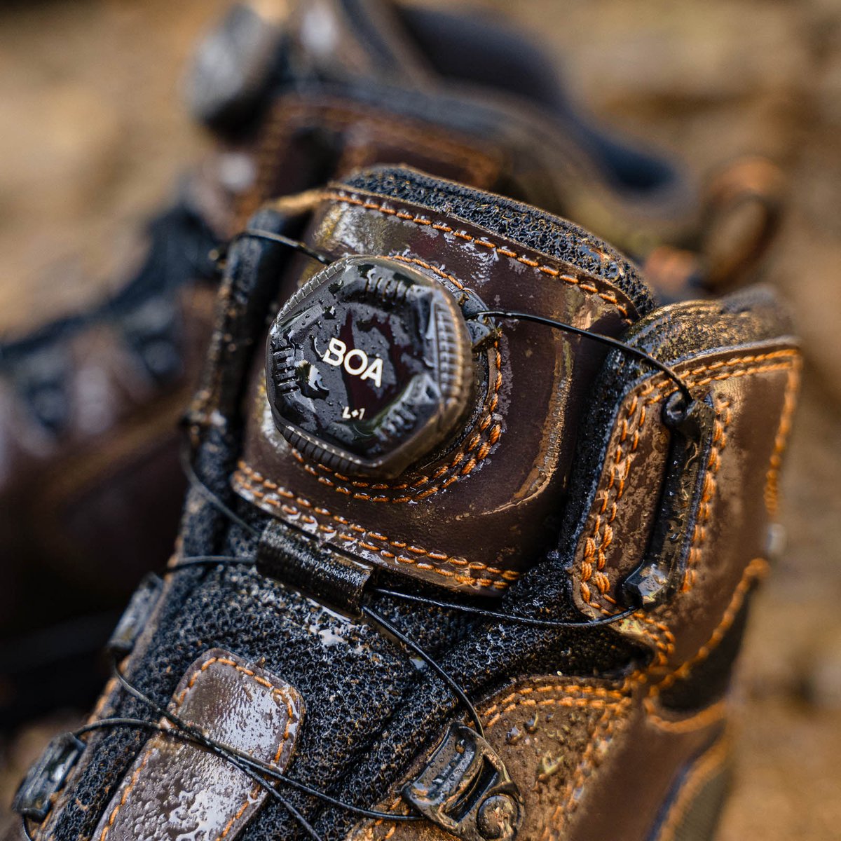 Vicious BOA 4.5" Brown/Orange Composite Toe (NMT) / Danner