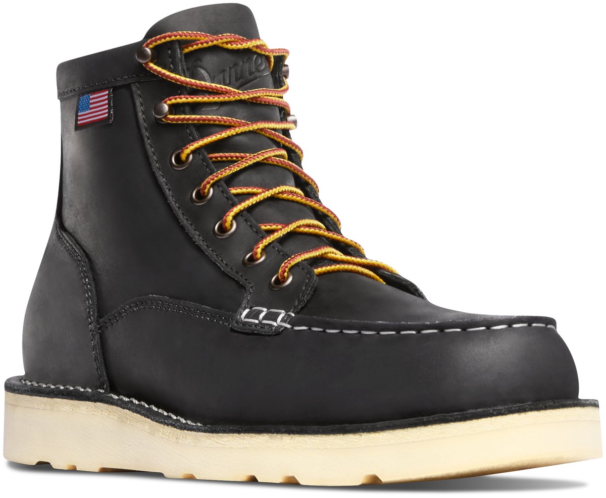 Bull Run Moc Toe 6" Black Steel Toe / Danner