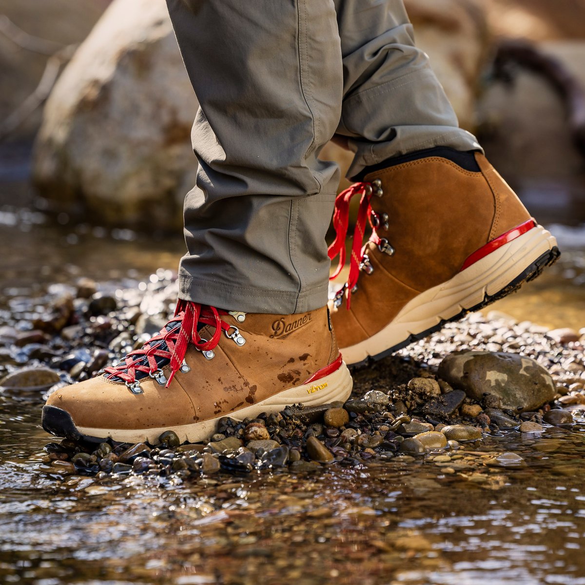 Mountain 600 Leaf GTX Grizzly Brown/Rhodo Red / Danner