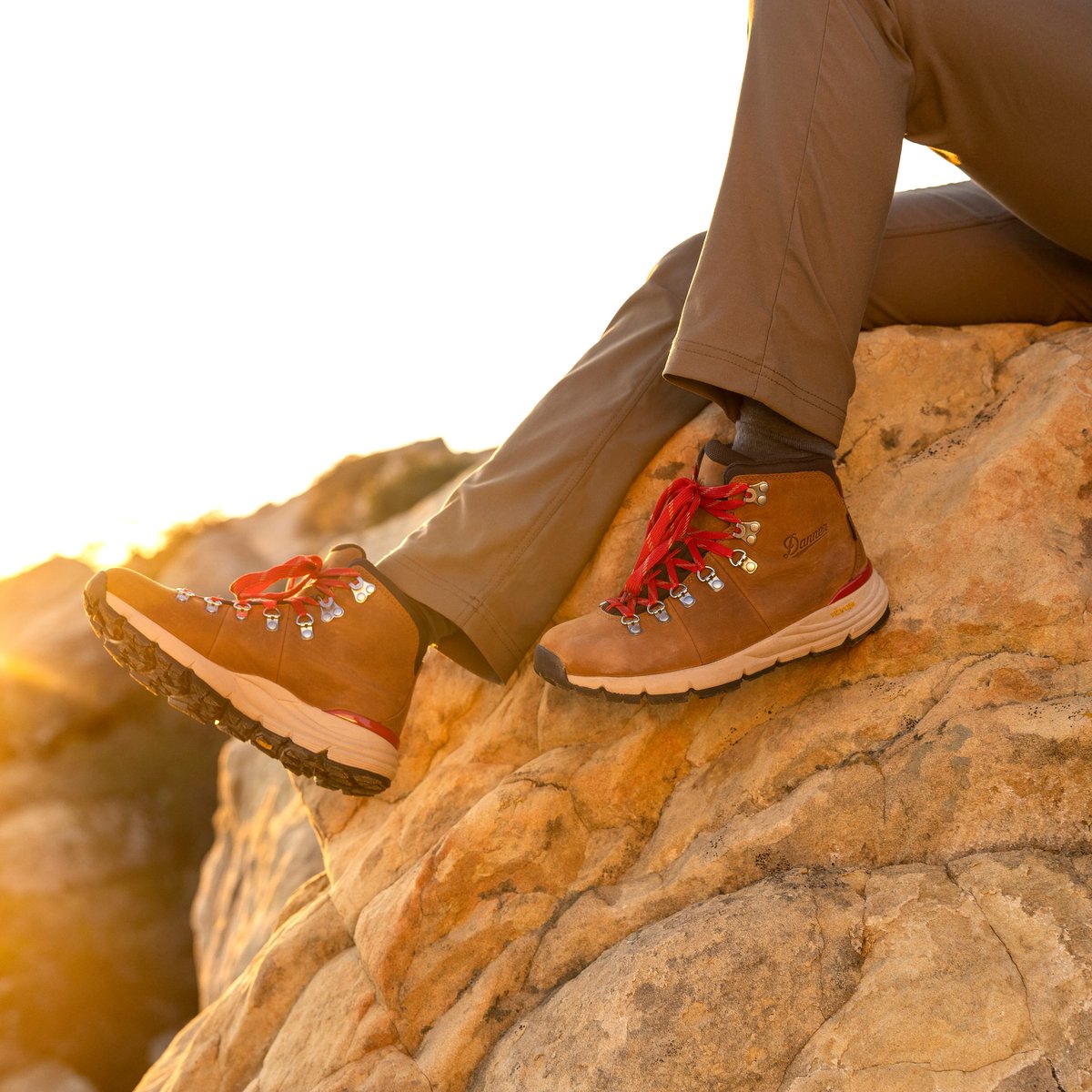 Mountain 600 Leaf GTX Grizzly Brown/Rhodo Red / Danner
