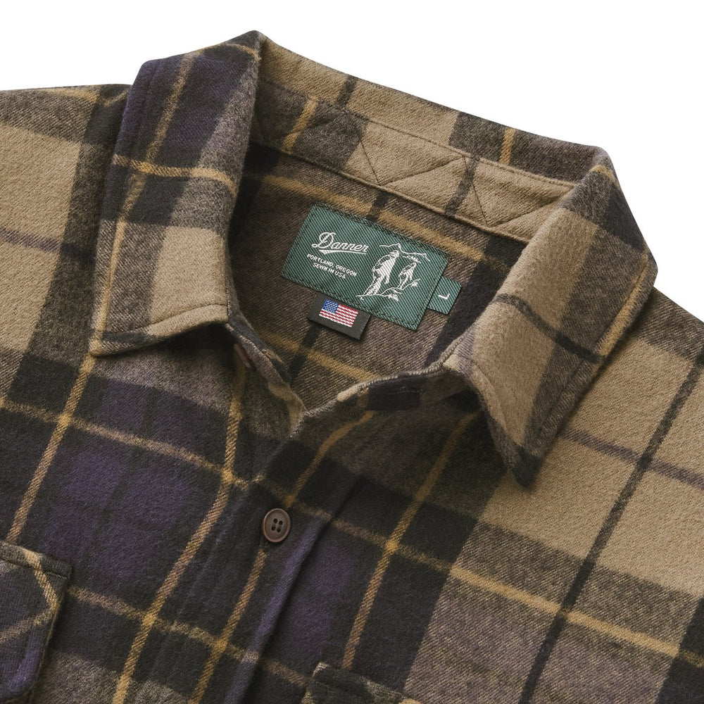 Cedar Mill Cotton Flannel Shirt  Navy/Olive Tartan Plaid / Danner