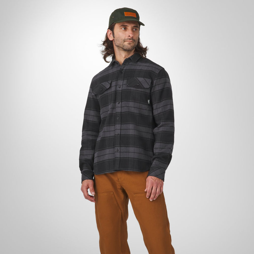 Cedar Mill Cotton Flannel Shirt  Black Plaid / Danner