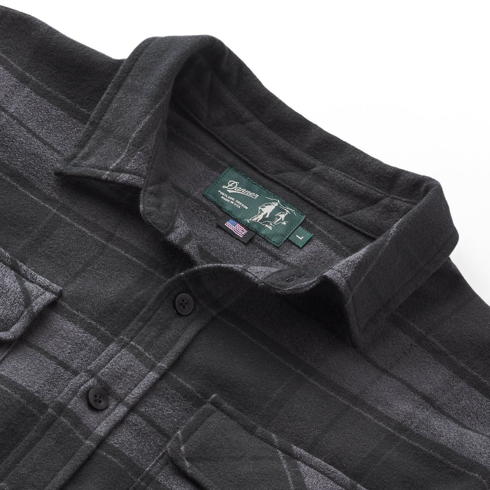 Cedar Mill Cotton Flannel Shirt  Black Plaid / Danner