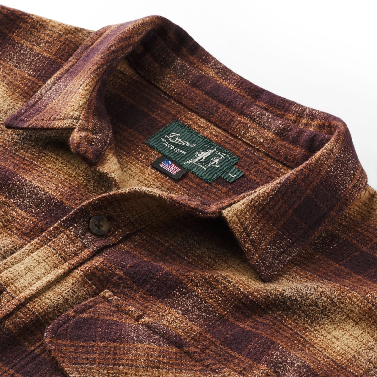 Cedar Mill Cotton Flannel Shirt  Espresso Plaid / Danner