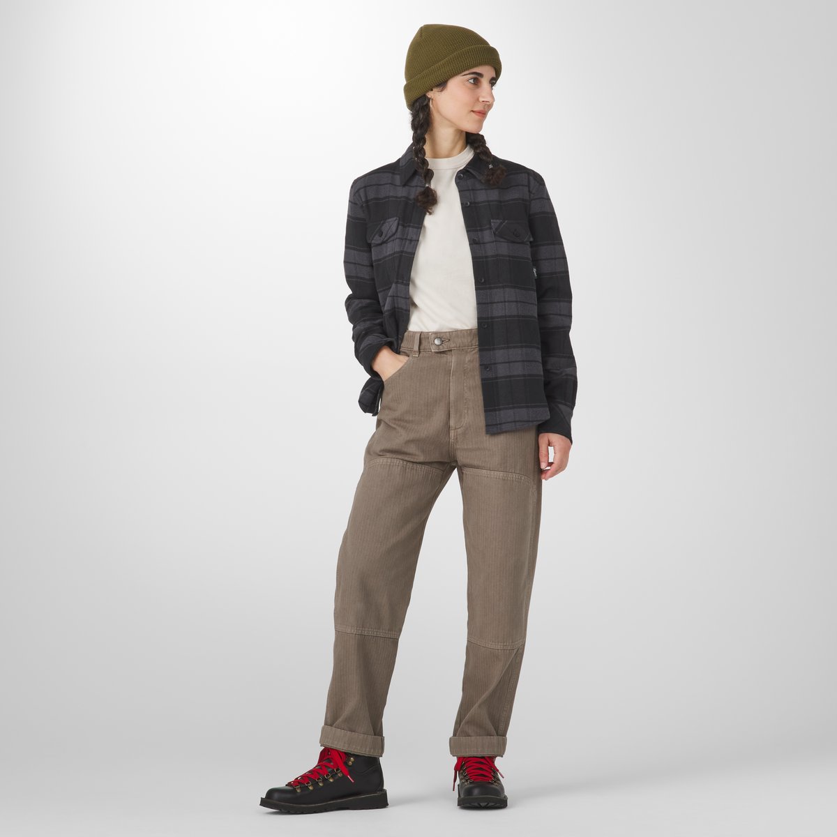 Sauvie Cotton Flannel Shirt  Black Plaid / Danner