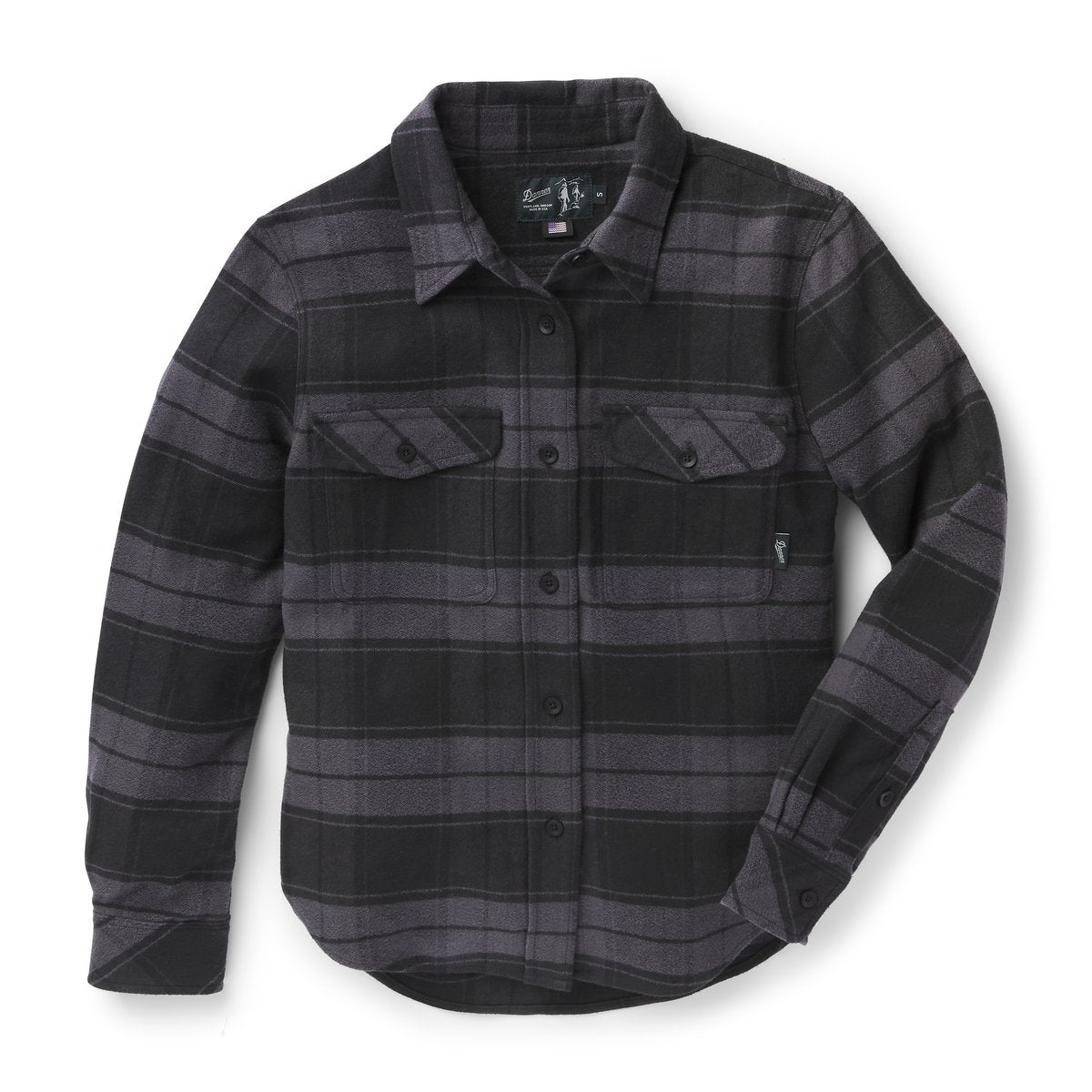 Sauvie Cotton Flannel Shirt  Black Plaid / Danner