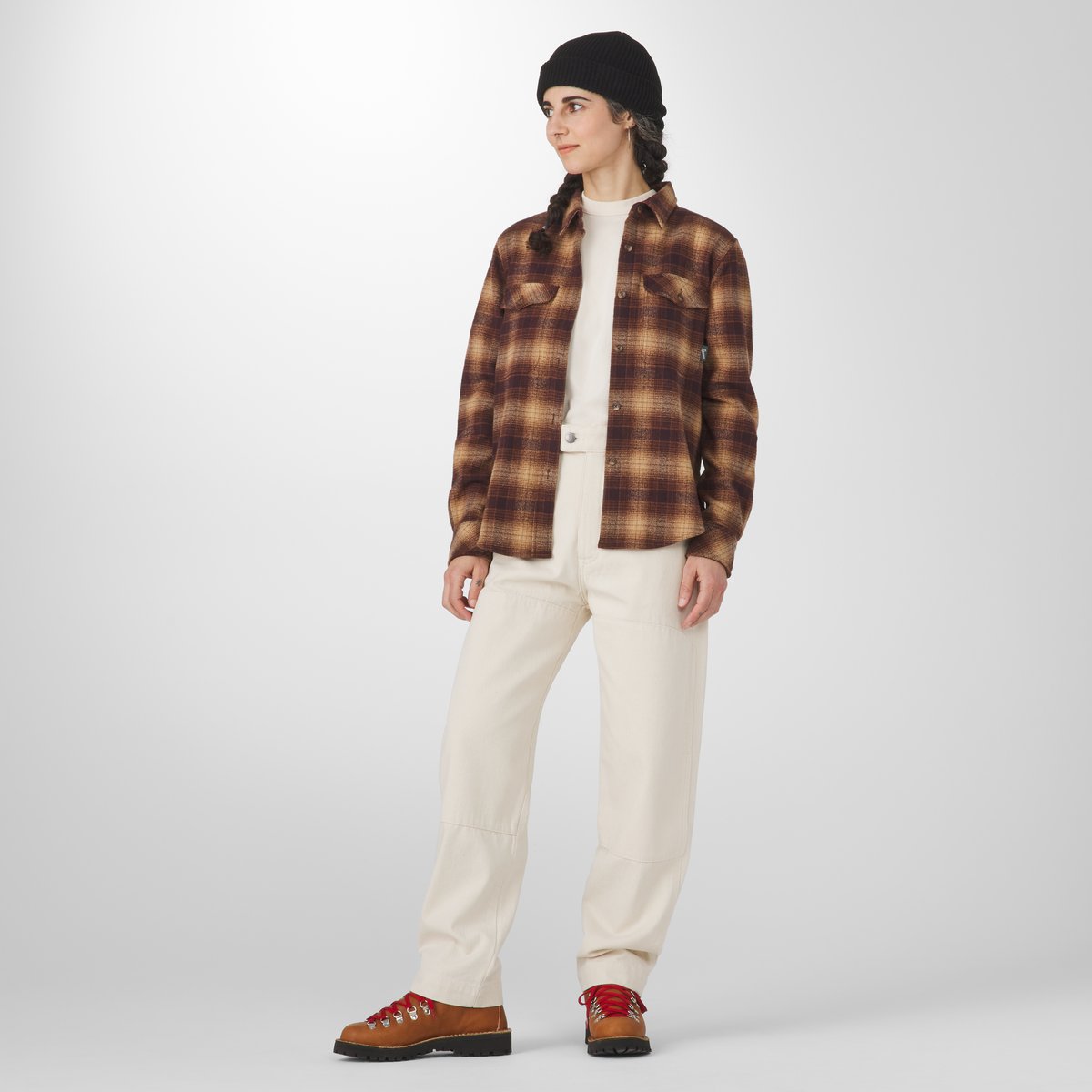 Sauvie Cotton Flannel Shirt  Espresso Plaid / Danner