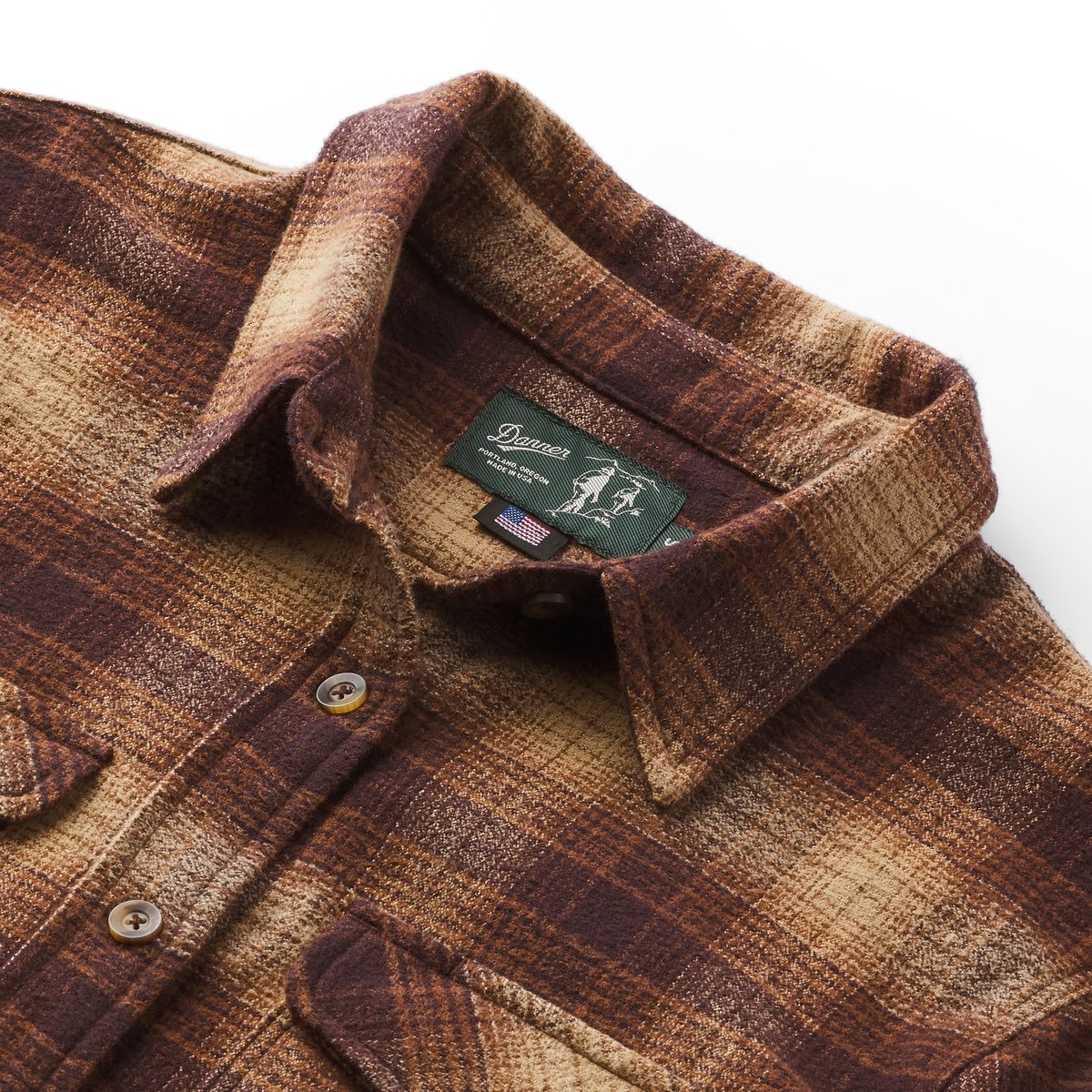 Sauvie Cotton Flannel Shirt  Espresso Plaid / Danner
