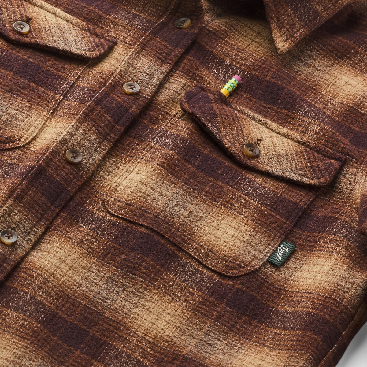 Sauvie Cotton Flannel Shirt  Espresso Plaid / Danner
