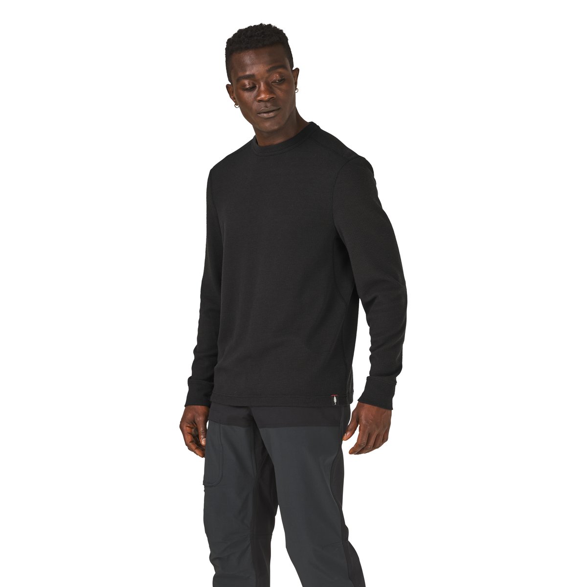 Santiam Waffle LS Tee Black / Danner