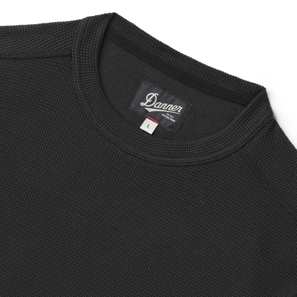 Santiam Waffle LS Tee Black / Danner