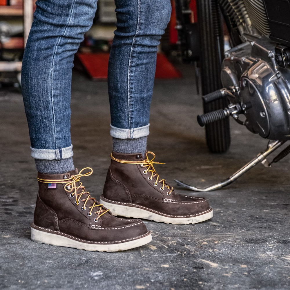 Bull Run Moc Toe 6" Brown Steel Toe / Danner